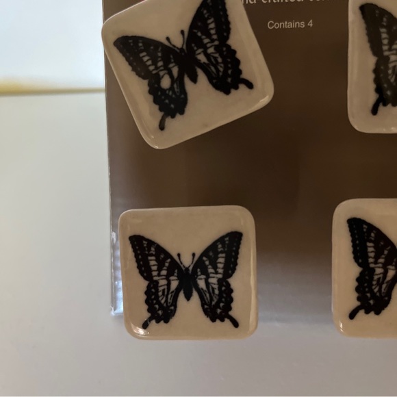Pier 1 Imports Drawer Pulls Butterfly Butterflies - Picture 3 of 5